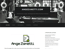 Tablet Screenshot of angezanetti.com